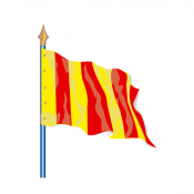 Drapeau de province historique Roussillon