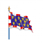 Drapeau de province historique Touraine