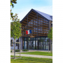 Pavillon de façade français avec RF palmes