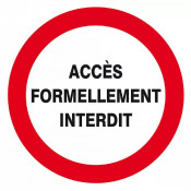 Panneau Accès Formellement Interdit – Sécurité Zone Restreinte – ISO 7010
