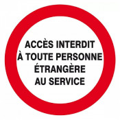 Panneau Accès Interdit Chantier – Sécurité Travaux – Conforme ISO 7010