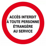 Panneau Accès Interdit Chantier – Sécurité Travaux – Conforme ISO 7010