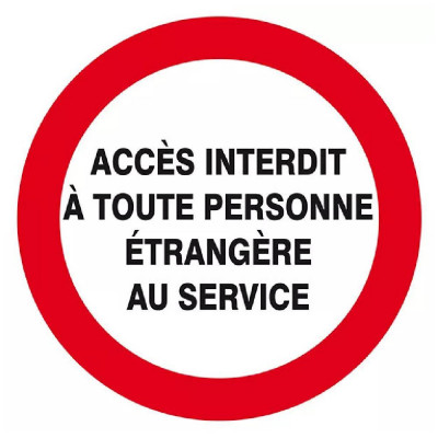 Panneau Accès Interdit Chantier – Sécurité Travaux – Conforme ISO 7010