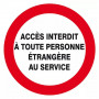 Panneau Accès Interdit Chantier – Sécurité Travaux – Conforme ISO 7010