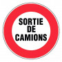 Panneau Attention Sortie de Camions – Signalisation Sécurité – Plastique Rigide Anti-UV