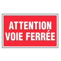 Panneau Attention Voie Ferrée – Signalétique Avertissement – Résistant et Conforme aux Normes Panneau Attention Voie Ferrée – Signalétique Avertissement – Résistant et Conforme aux Normes
