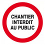 Panneau Chantier Interdit au Public – Sécurité Travaux – ISO 7010