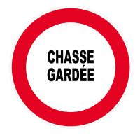 Panneau Chasse Gardée – Signalisation Propriété Privée – Plastique Rigide Anti-UV