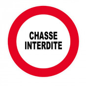 Panneau Chasse Interdite – Signalisation Propriété Privée – Plastique Rigide Anti-UV