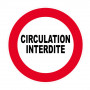 Panneau Circulation Interdite – Signalétique de Sécurité – Résistant et Conforme aux Normes ISO