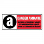 Panneau Danger Amiante – Signalisation Sécurité Santé – Résistant Intérieur Extérieur