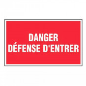 Panneau Danger Défense d’Entrer – Signalétique Sécurité – Résistant et Conforme aux Normes