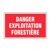 Panneau Danger Exploitation Forestière – Signalétique Sécurité – Résistant et Conforme aux Normes
