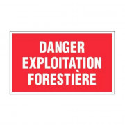 Panneau Danger Exploitation Forestière – Signalétique Sécurité – Résistant et Conforme aux Normes