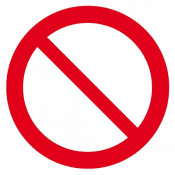 Panneau de Signalisation Interdiction – Sécurité et Prévention – Panneau Rigide Conforme ISO 7010