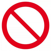 Panneau de Signalisation Interdiction – Sécurité et Prévention – Panneau Rigide Conforme ISO 7010