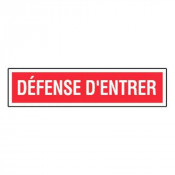 Panneau Défense d’Entrer – Signalisation Accès Interdit – Plastique Rigide Anti-UV