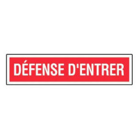 Panneau Défense d’Entrer – Signalisation Accès Interdit – Plastique Rigide Anti-UV Panneau Défense d’Entrer – Signalisation Accès Interdit – Plastique Rigide Anti-UV