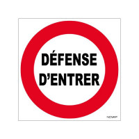 Panneau Défense d’Entrer – Signalisation Interdiction Sécurité – Résistant Intérieur Extérieur Panneau Défense d’Entrer – Signalisation Interdiction Sécurité – Résistant Intérieur Extérieur