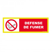Panneau Défense de Fumer Haute Visibilité – Signalisation Interdiction – Résistant Intérieur/Extérie