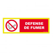 Panneau Défense de Fumer Haute Visibilité – Signalisation Interdiction – Résistant Intérieur/Extérie