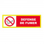 Panneau Défense de Fumer Haute Visibilité – Signalisation Interdiction – Résistant Intérieur/Extérie