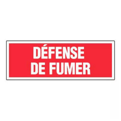 Panneau Défense de Fumer – Signalétique Interdiction – Résistant et Conforme aux Normes