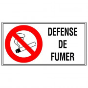 Panneau Défense de Fumer – Signalisation Interdiction Sécurité – Grand Format Résistant