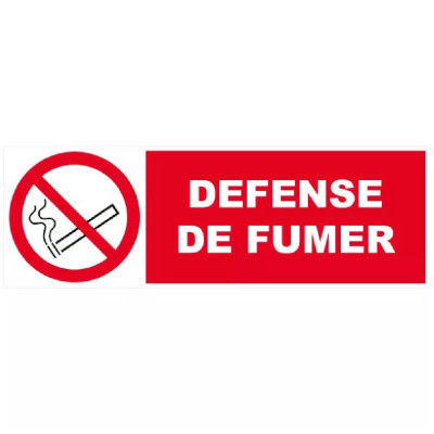Panneau Défense de Fumer – Signalisation Interdiction Sécurité – Résistant Intérieur Extérieur