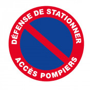 Panneau Défense de Stationner Accès Pompiers – Signalétique Sécurité – Résistant et Conforme aux Nor