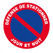 Panneau Défense de Stationner Jour et Nuit – Signalétique Routière – Résistant et Conforme aux Norme