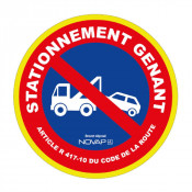 Panneau Défense de Stationner – Mise en Fourrière – Haute Visibilité