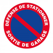 Panneau Défense de Stationner Sortie de Garage – Signalisation Routière – Résistant et Conforme aux 