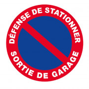 Panneau Défense de Stationner Sortie de Garage – Signalisation Routière – Résistant et Conforme aux 