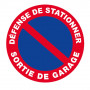 Panneau Défense de Stationner Sortie de Garage – Signalisation Routière – Résistant et Conforme aux 