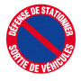 Panneau Défense de Stationner Sortie de Véhicules – Signalétique Routière – Résistant et Conforme au