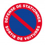 Panneau Défense de Stationner Sortie de Voitures – Signalisation Routière – Résistant et Conforme au