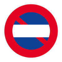 Panneau Défense de Stationner + Zone Neutre – Signalétique Routière – Résistant et Conforme aux Norm