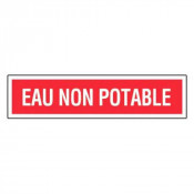 Panneau Eau Non Potable – Signalisation Sécurité – Plastique Rigide Anti-UV