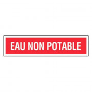 Panneau Eau Non Potable – Signalisation Sécurité – Plastique Rigide Anti-UV