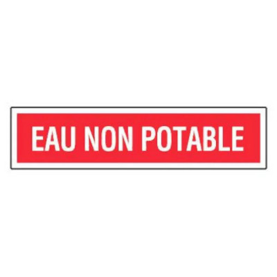 Panneau Eau Non Potable – Signalisation Sécurité – Plastique Rigide Anti-UV