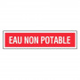 Panneau Eau Non Potable – Signalisation Sécurité – Plastique Rigide Anti-UV