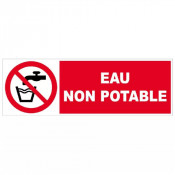 Panneau Eau Non Potable – Signalisation Sécurité Sanitaire – Résistant Intérieur Extérieur