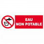 Panneau Eau Non Potable – Signalisation Sécurité Sanitaire – Résistant Intérieur Extérieur
