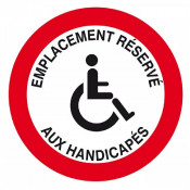 Panneau Emplacement Réservé aux Handicapés – Accessibilité – Conforme ISO 7010