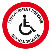 Panneau Emplacement Réservé aux Handicapés – Accessibilité – Conforme ISO 7010