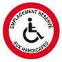 Panneau Emplacement Réservé aux Handicapés – Accessibilité – Conforme ISO 7010