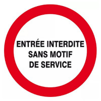 Panneau Entrée Interdite Sans Motif– Sécurité Site – Conforme ISO 7010 Panneau Entrée Interdite Sans Motif– Sécurité Site – Conforme ISO 7010