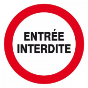 Panneau Entrée Interdite – Sécurité Zone Restreinte – Conforme ISO 7010