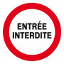 Panneau Entrée Interdite – Sécurité Zone Restreinte – Conforme ISO 7010